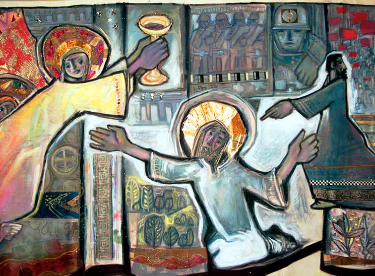 Jesus am Ölberg / Franz Josef Rupprecht Leiden Jesu ist Aufruf zur Flüchtlingshilfe